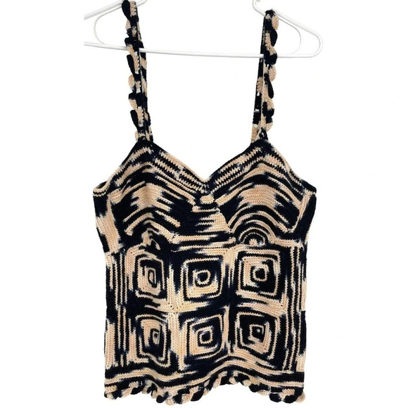 Ulla Johnson Lucia Space Dye Crochet Knit Tank Top size M/L - Picture 3 of 12